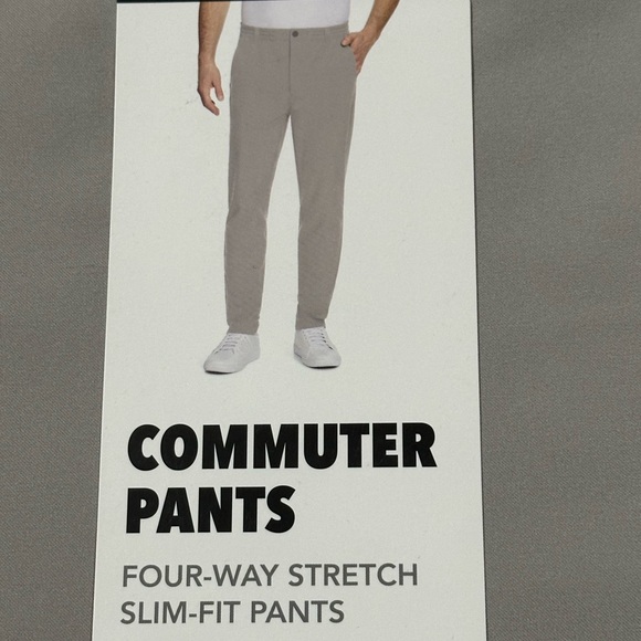 Marc New York 38x29 Men’s Commuter Pants Four Way Stretch Slim Fit Pants - New - Picture 6 of 6